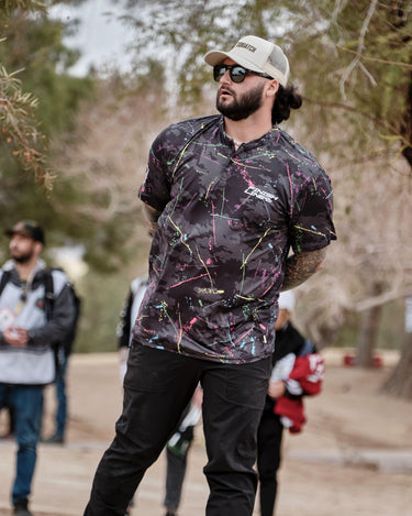 Ink Drip Henley Polo Henley Polo Greater Half